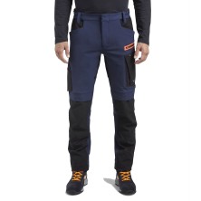 pantalón didadora hybrid performance en negro/azul denim