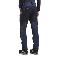 pantalón didadora hybrid performance en negro/azul denim