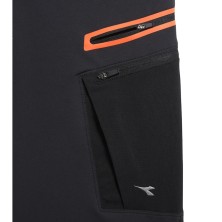 pantalón didadora hybrid performance en negro/espectro