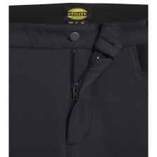 pantalón didadora hybrid performance en negro/espectro