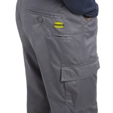 pantalón diadora level cargo en gris acero