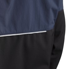 chaqueta softshell diadora hybrid en negro/azul denim