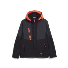 chaqueta softshell diadora hybrid en negro/espectro