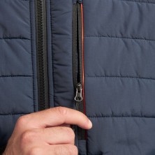 chaqueta diadora oslo acolchada hybrid en negro/azul denim