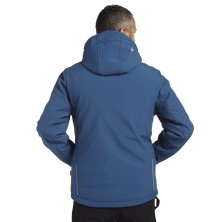 chaqueta softshell diadora acolchada sail en azul marruecos