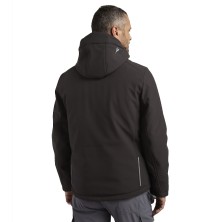 chaqueta softshell diadora acolchada sail en gris asfalto