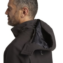 chaqueta softshell diadora acolchada sail en gris asfalto
