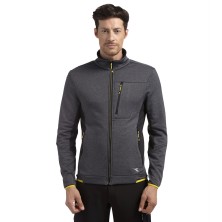 polar diadora fleece techno en gris/negro