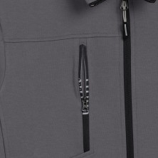 sudadera diadora zip litework en gris acero