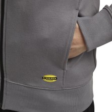 sudadera diadora zip litework en gris acero