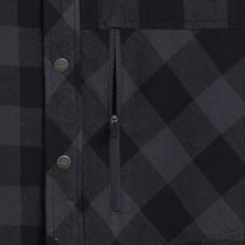 camisa diadora check cortina en negro/ebano