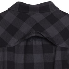 camisa diadora check cortina en negro/ebano