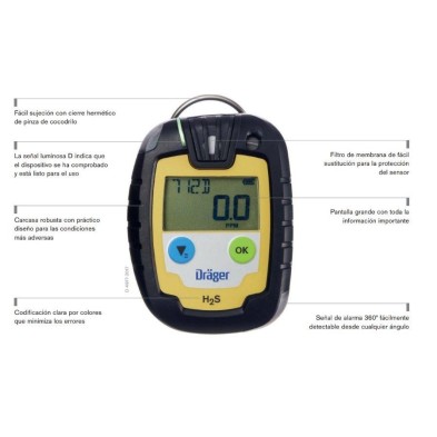Detector Dräger Pac 6000 h2s