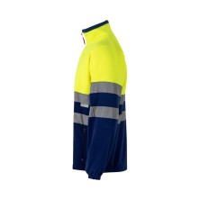 chaqueta polar velilla 183 en verde/amarillo fluor