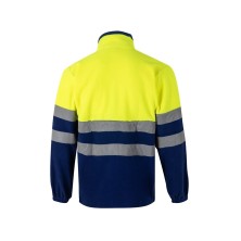 chaqueta polar velilla 183 en verde/amarillo fluor