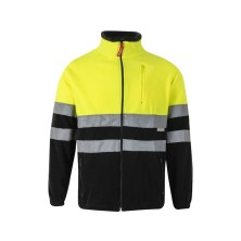 chaqueta polar velilla 183 en verde/amarillo fluor