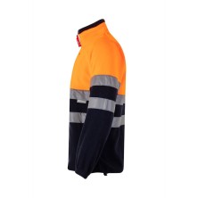 chaqueta polar velilla 183 en verde/amarillo fluor