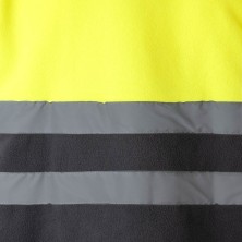 chaqueta polar velilla 183 en verde/amarillo fluor