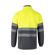 chaqueta polar velilla 183 en verde/amarillo fluor
