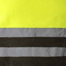chaqueta polar velilla 183 en verde/amarillo fluor