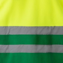 chaqueta polar velilla 183 en verde/amarillo fluor