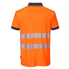 polo a.v. portwest t180 en naranja/marino