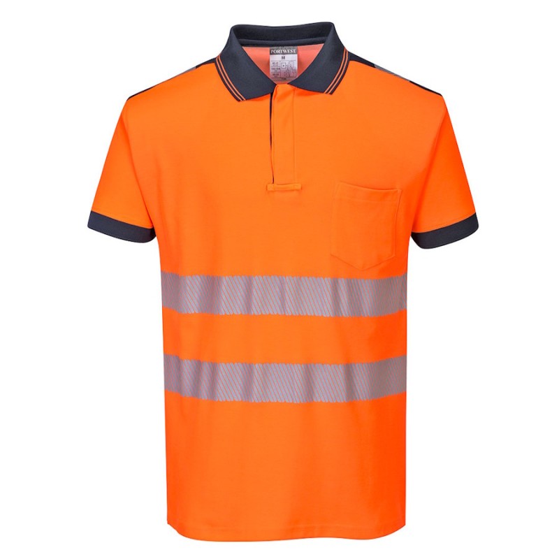 Polo alta visibilidad portwest t180