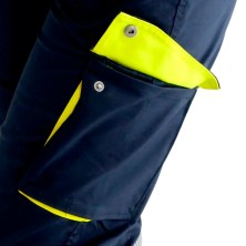 pantalón a.v. prima trasgo en amarillo/marino