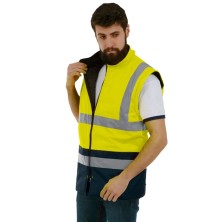 parka a.v. prima premium3 combi en amarillo/marino
