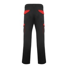 pantalón roly trooper pa8408 en negro/rojo