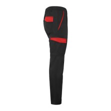 pantalón roly trooper pa8408 en negro/rojo