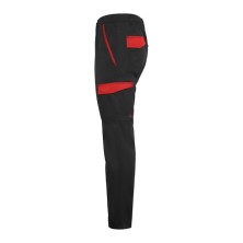 pantalón roly trooper pa8408 en negro/rojo