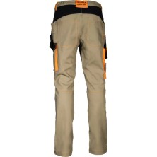 pantalon cofra mureck v561 en beige/negro