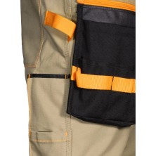pantalon cofra mureck v561 en beige/negro
