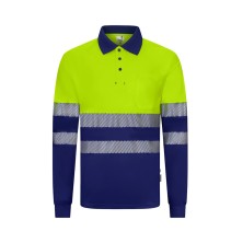 POLO A.V. M/L VELILLA GRS BICOLOR RS 305535