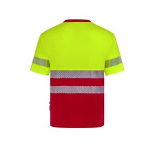 camiseta a.v. m/c velilla grs rs 305633 en rojo/amarillo fluor