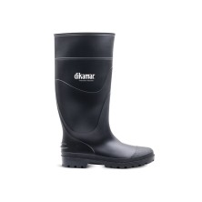 bota de agua dikamar pvc militaire negra en negro