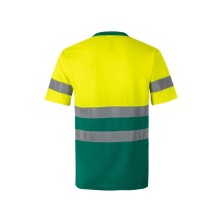 camiseta a.v. velilla 305506 en verde/amarillo fluor