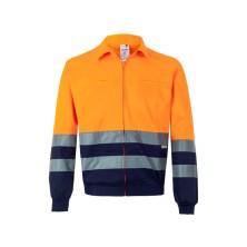cazadora a.v. velilla 153 en marino/naranja fluor