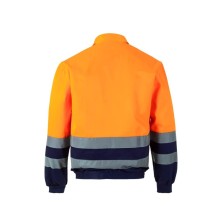 cazadora a.v. velilla 153 en marino/naranja fluor