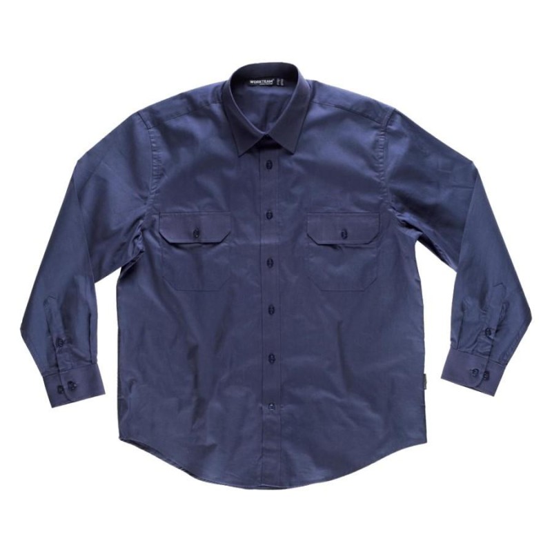 Camisa basica algodon workteam b8200