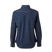 camisa m/l mujer velilla 405007s en azul