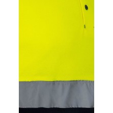 polo a.v. velilla 305515 en amarillo fluor/marino