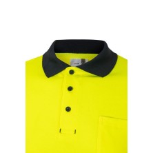 polo a.v. velilla 305515 en amarillo fluor/marino