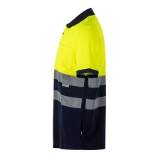 polo a.v. velilla 305513 en amarillo fluor/marino