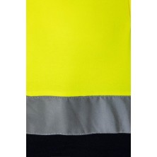 polo a.v. velilla 305513 en amarillo fluor/marino