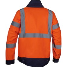 cazadora a.v. cofra tempel v290 en naranja/azul marino