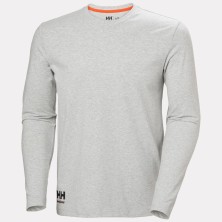 camiseta m/l helly hansen kensington 79242 en gris melange