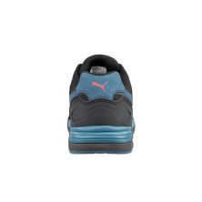 zapatilla puma frontside black blue low s1p 644660 en negro/azul