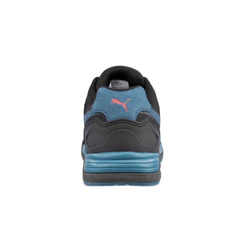 Zapatilla puma frontside black blue low 644660